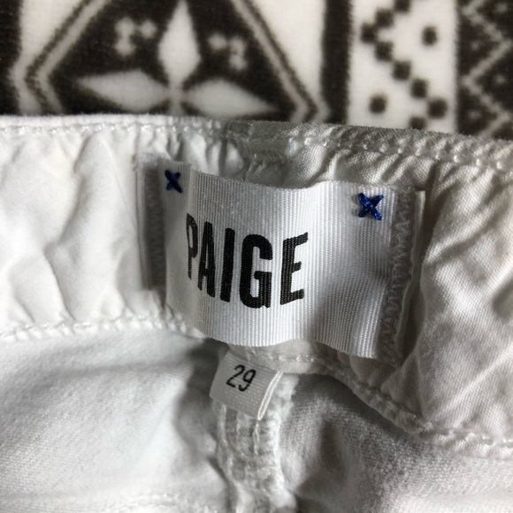 Paige white skyline ankle peg size 29 - Picture 3 of 5